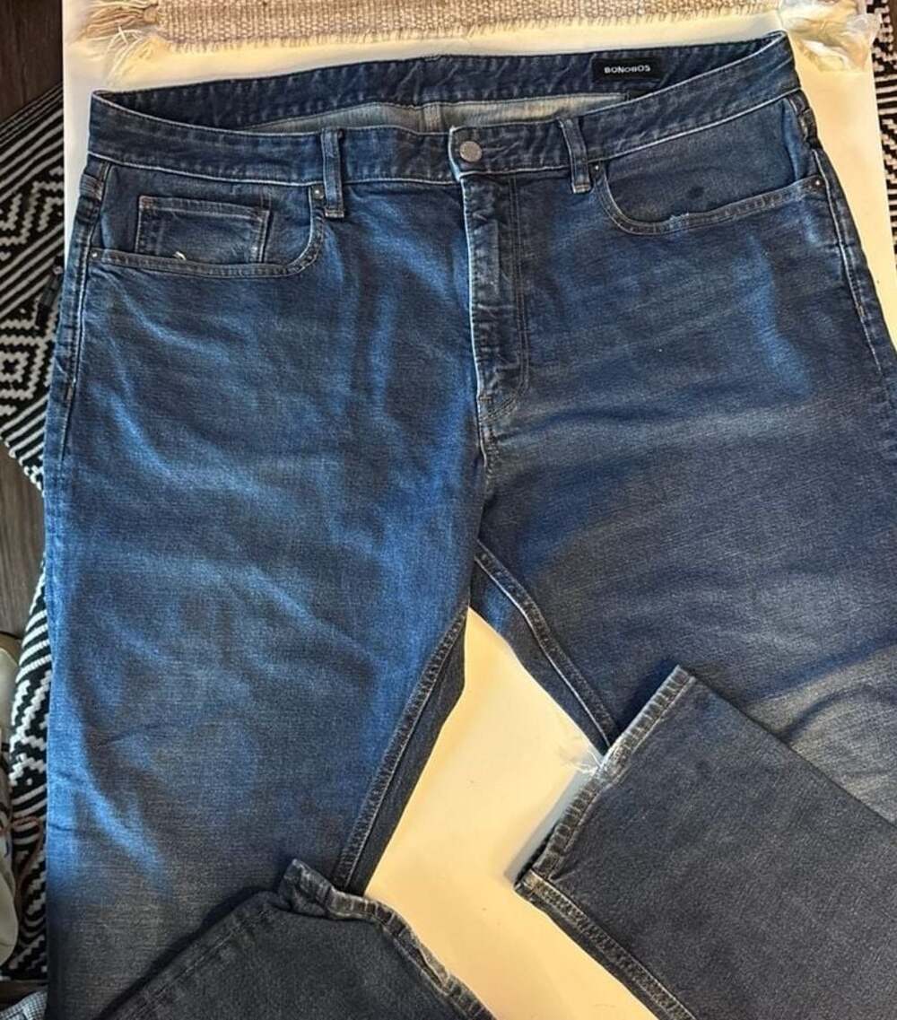 Bonobos Athletic Fit Blue Denim Jeans Size 38/32